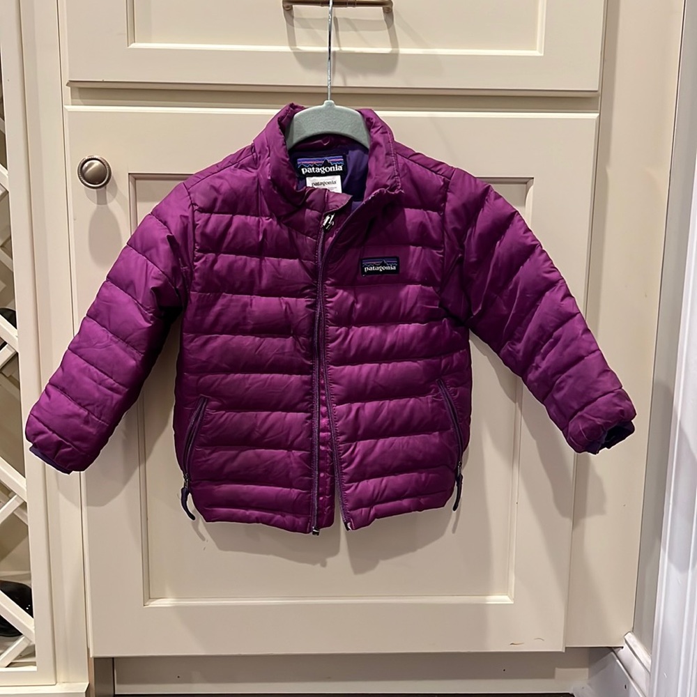 Purple toddler Patagonia jacket 18M